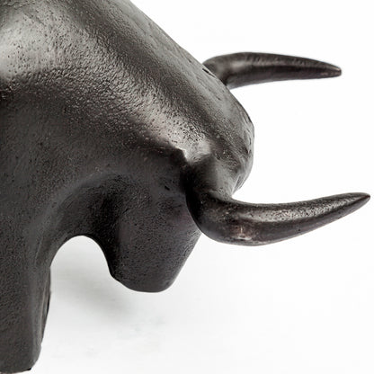 Mercana - Tauro II 9L x 4W Black Cast Aluminum Raging Bull - 68410 view 4
