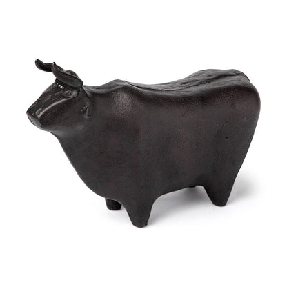 Mercana - Taurus II 9L x 4W Black Cast Aluminum Bull Decorative Object - 68406 view 1