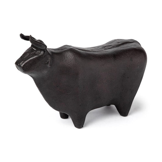 Mercana - Taurus II 9L x 4W Black Cast Aluminum Bull Decorative Object - 68406 view 1
