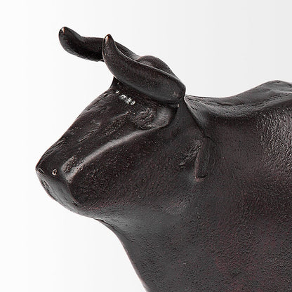 Mercana - Taurus II 9L x 4W Black Cast Aluminum Bull Decorative Object - 68406 view 6