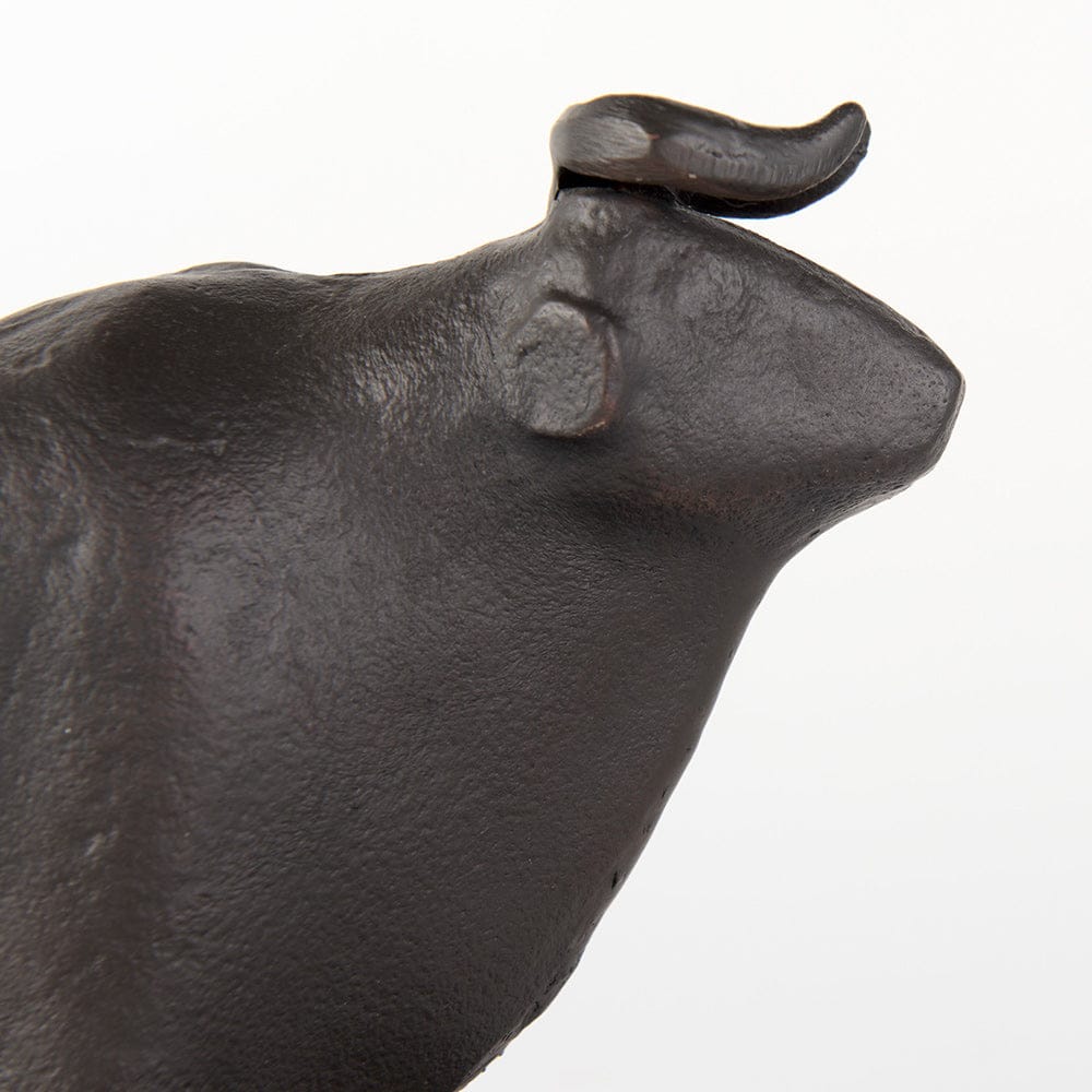 Mercana - Taurus III 9L x 4W Black Cast Aluminum Bull Bookends (Set of 2) - 69064_CLOSEOUT view 8