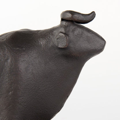 Mercana - Taurus III 9L x 4W Black Cast Aluminum Bull Bookends (Set of 2) - 69064_CLOSEOUT view 8