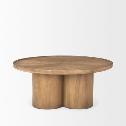 Mercana - Tavi Medium Brown Round Coffee Table - 70859-AB view 2