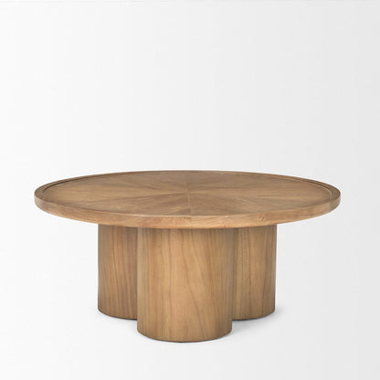 Mercana - Tavi Medium Brown Round Coffee Table - 70859-AB view 3