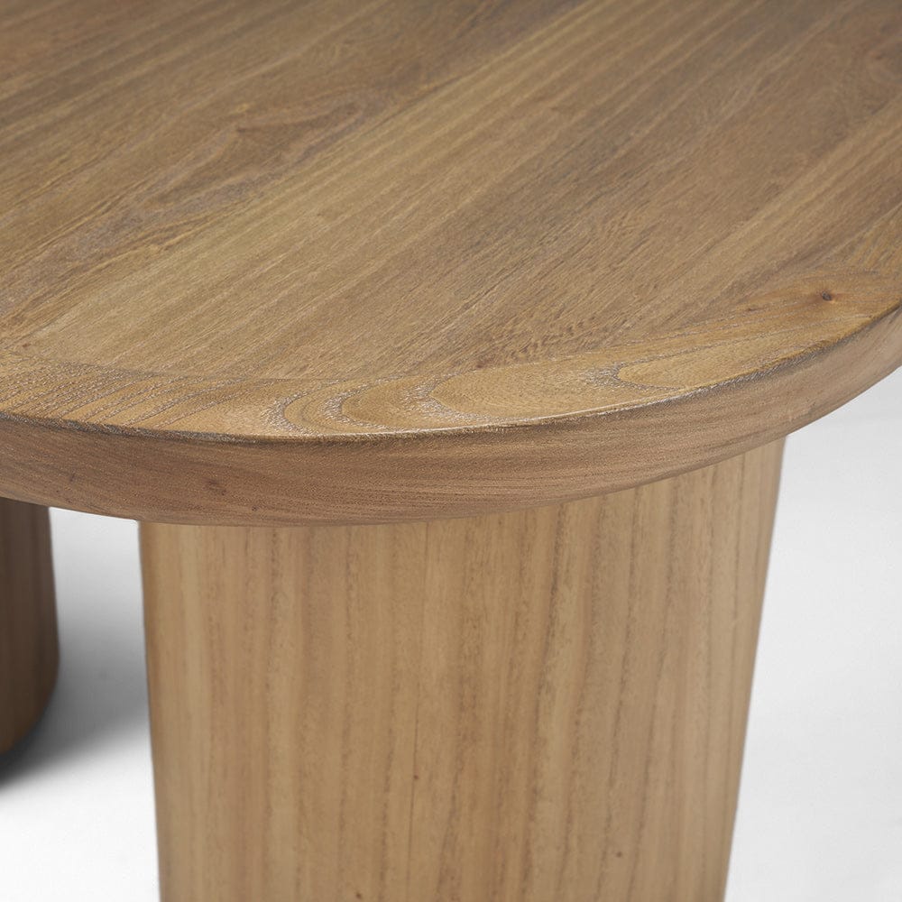 Mercana - Tavi Rectangular Natural Brown w/ Column Legs Coffee Table - 70858-AB view 6