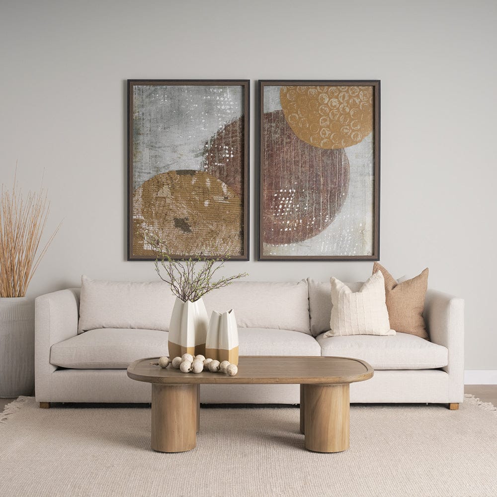 Mercana - Tavi Rectangular Natural Brown w/ Column Legs Coffee Table - 70858-AB view 9