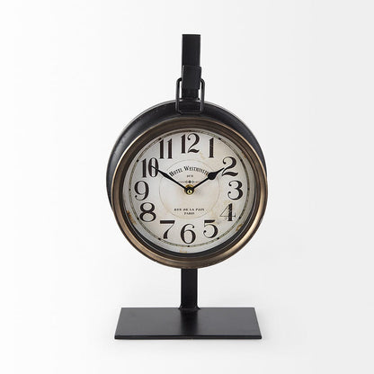 Mercana - Taxz Metallic Brown Metal Hanging Table Clock - 63025 view 4