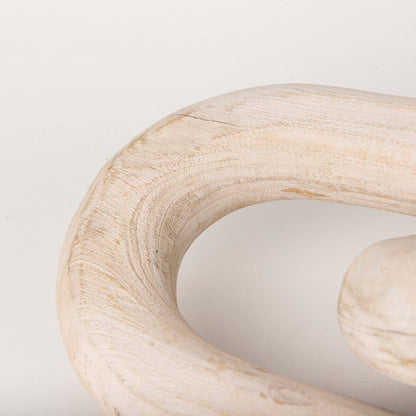 Mercana - Tayla Large Blonde Wood Chain Link - 70155_CLOSEOUT view 6