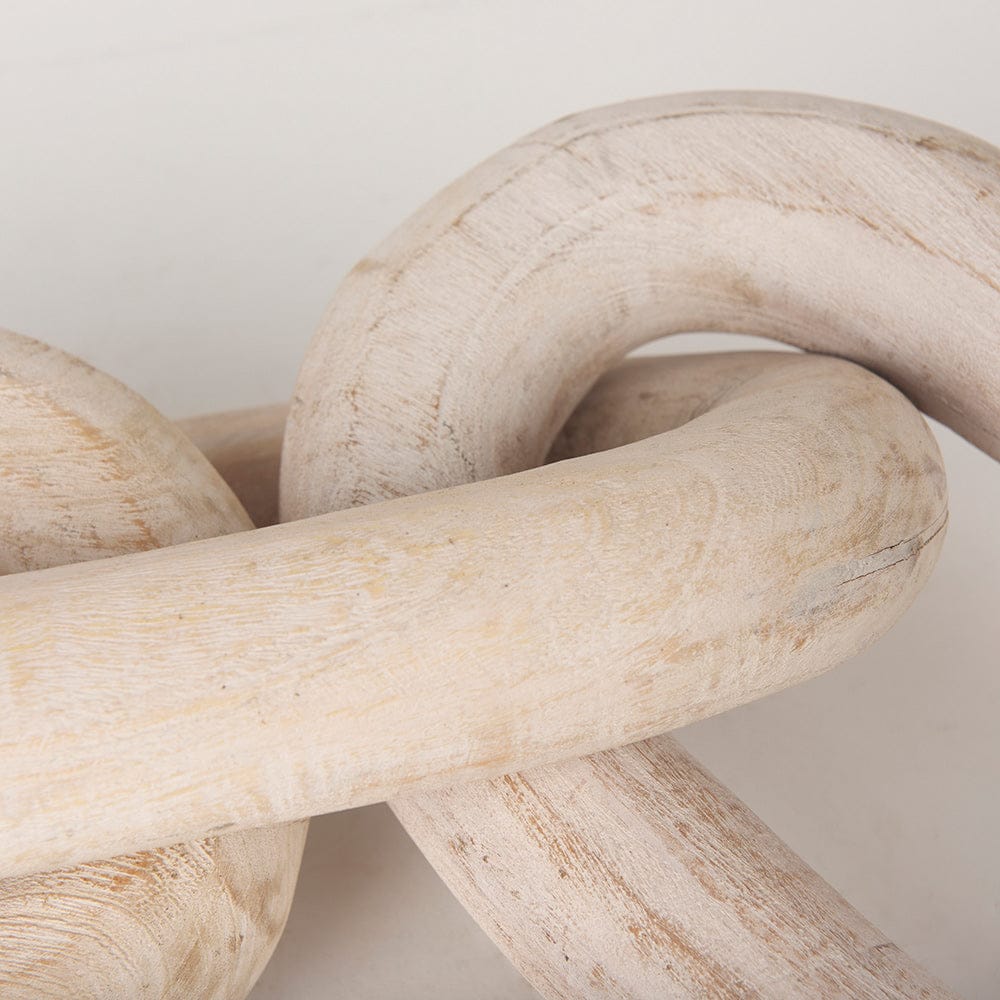 Mercana - Tayla Large Blonde Wood Chain Link - 70155_CLOSEOUT view 7