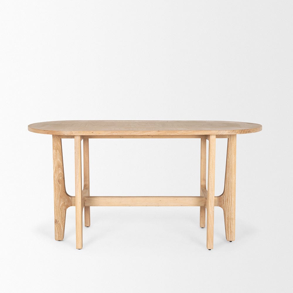 Mercana - Taylin Light Brown Solid Wood Desk - 71004 view 3