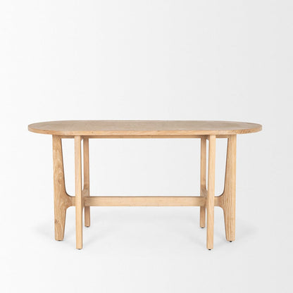 Mercana - Taylin Light Brown Solid Wood Desk - 71004 view 3