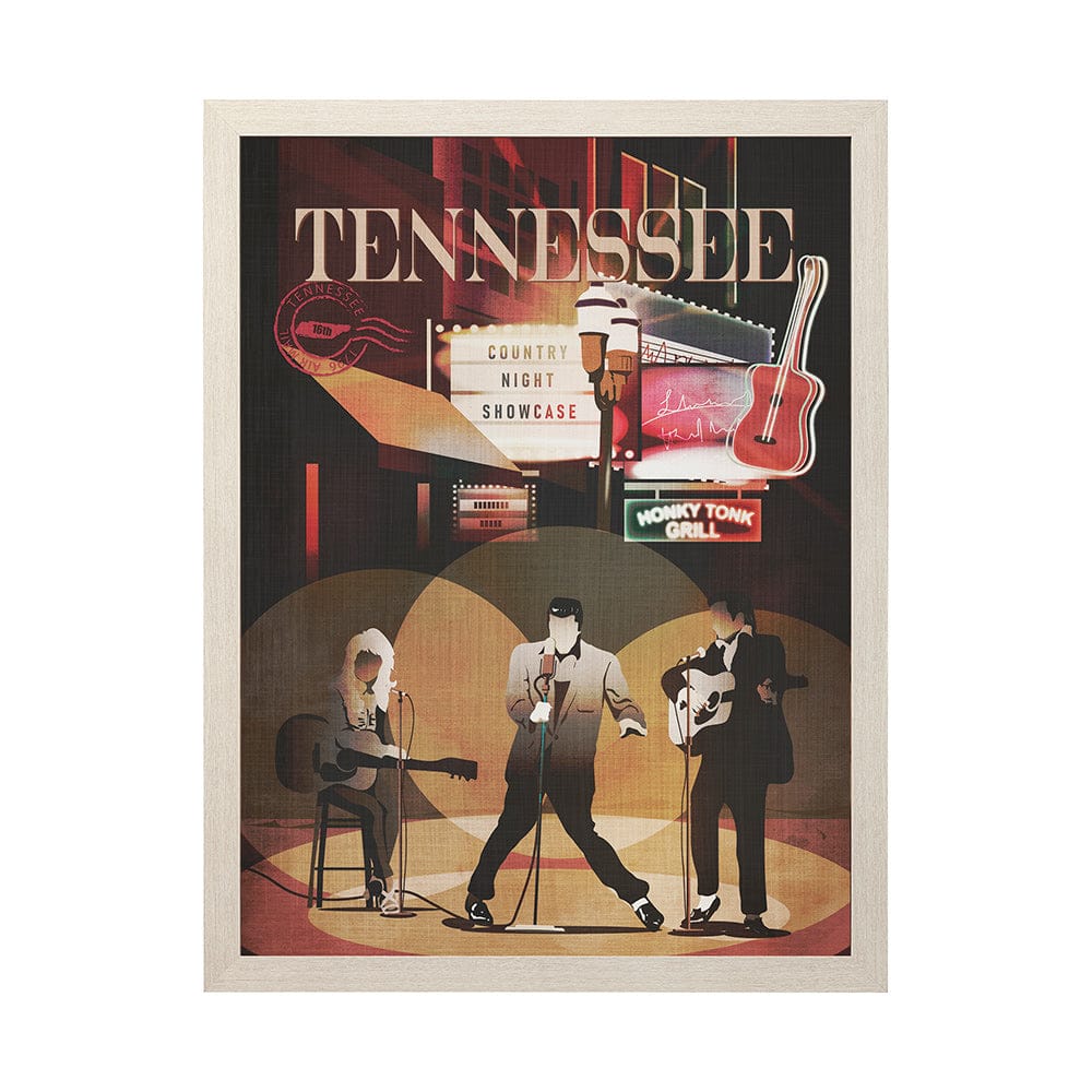 Mercana - Tennessee Go USA L by Mercana Studio a Hand Embellished Decograph Framed Art Print - 14161 view 1