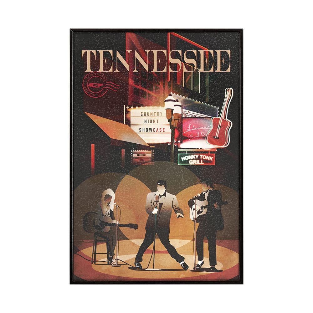 Mercana - Tennessee Go USA SM by Mercana Studio a Hand Embellished Decograph Framed Art Print - 14160 view 1