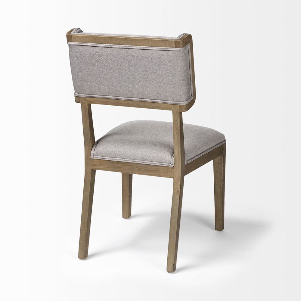 Mercana - Tenton I Grey Fabric Wrap Brown Wooden Base Dining Chair (Set of 2) - 68192 view 7