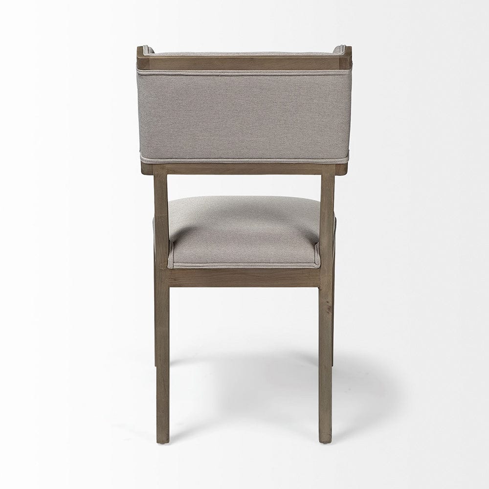 Mercana - Tenton II Grey Fabric Seat Brown Wood Frame Dining Chair (Set of 2) - 68193_CLOSEOUT view 4