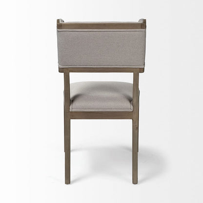 Mercana - Tenton II Grey Fabric Seat Brown Wood Frame Dining Chair (Set of 2) - 68193_CLOSEOUT view 4