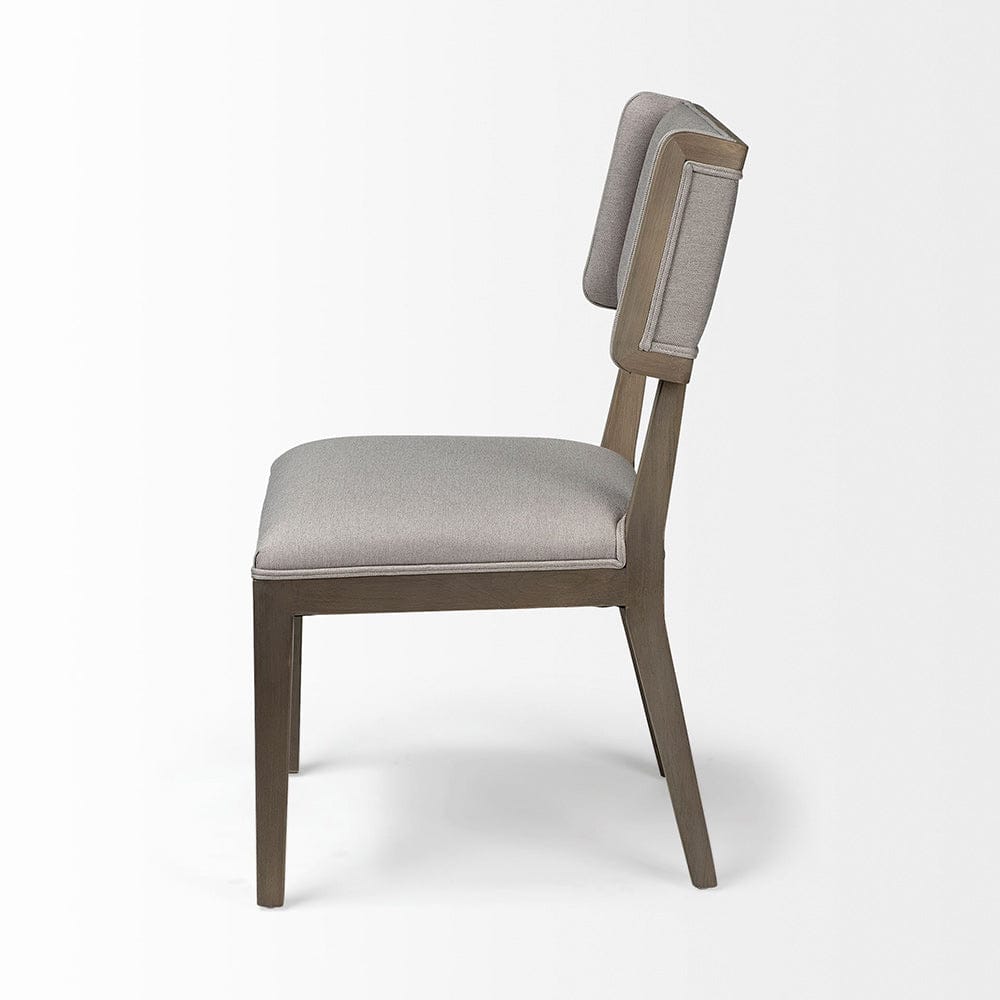 Mercana - Tenton II Grey Fabric Seat Brown Wood Frame Dining Chair (Set of 2) - 68193_CLOSEOUT view 5