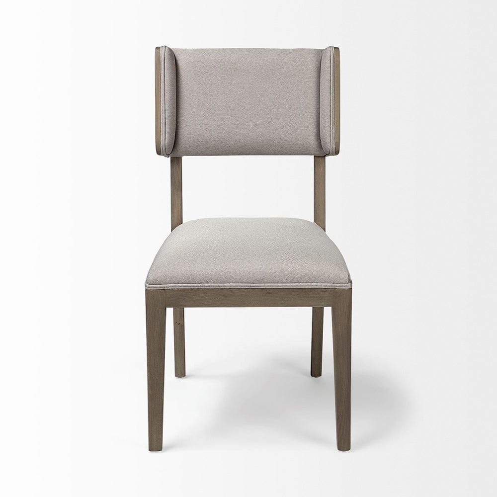 Mercana - Tenton II Grey Fabric Seat Brown Wood Frame Dining Chair (Set of 2) - 68193_CLOSEOUT view 6