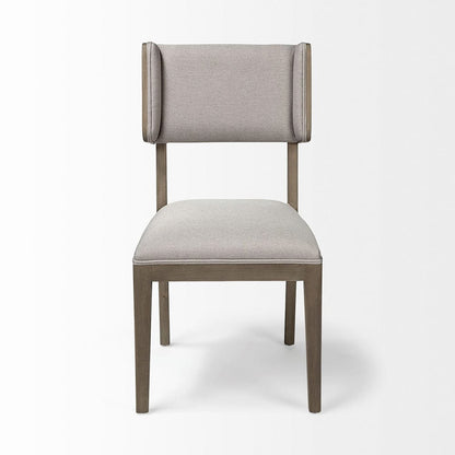 Mercana - Tenton II Grey Fabric Seat Brown Wood Frame Dining Chair (Set of 2) - 68193_CLOSEOUT view 6