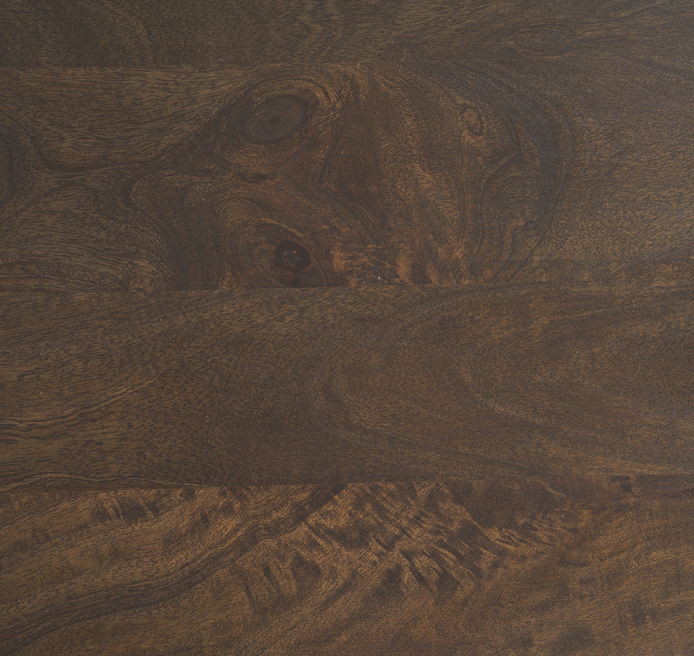 Mercana - Terra 48L x 28W x 15H Dark Brown Wood Oval Fluted Coffee Table - 69875 view 2