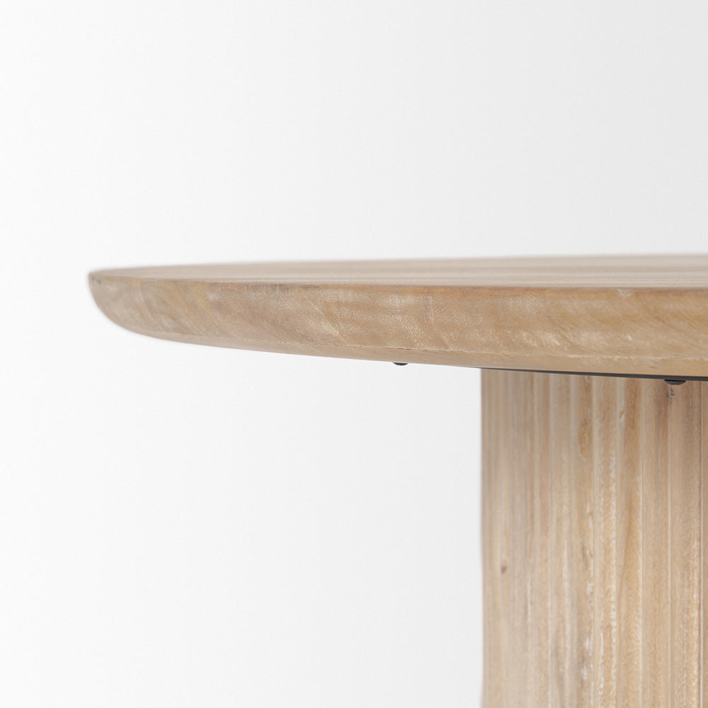 Mercana - Terra 48L x 48W x 15H Light Brown Wood Round Coffee Table - 69878_CLOSEOUT view 6