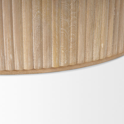 Mercana - Terra 48L x 48W x 15H Light Brown Wood Round Coffee Table - 69878_CLOSEOUT view 7