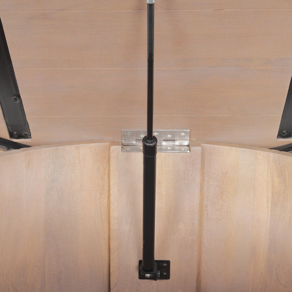 Mercana - Terra 48L x 48W x 15H Light Brown Wood Round Coffee Table - 69878_CLOSEOUT view 8