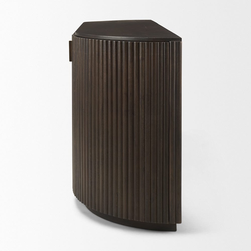 Mercana - Terra 72L x 18W x 32H Dark Brown Wood Fluted Sideboard - 69883 view 2