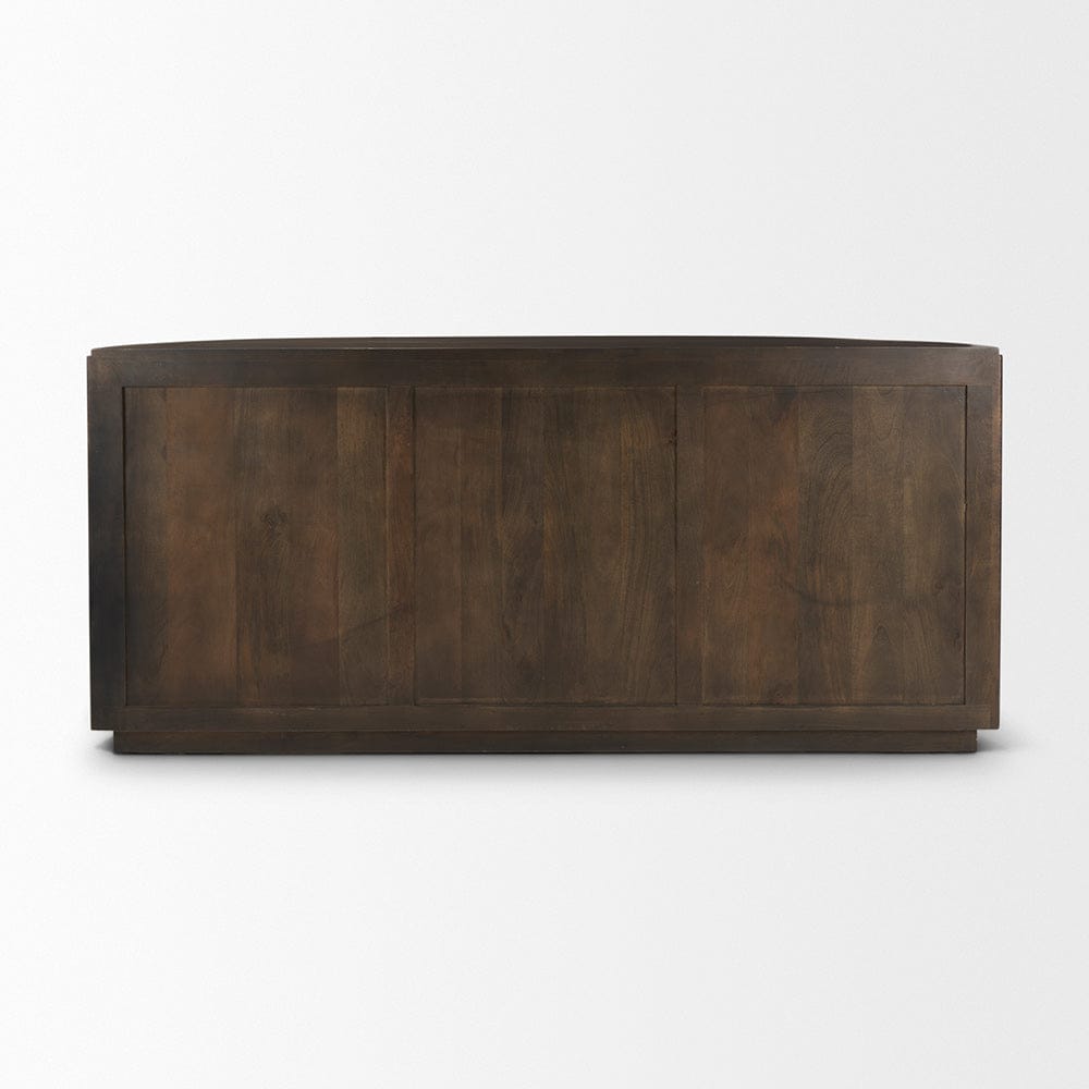 Mercana - Terra 72L x 18W x 32H Dark Brown Wood Fluted Sideboard - 69883 view 3