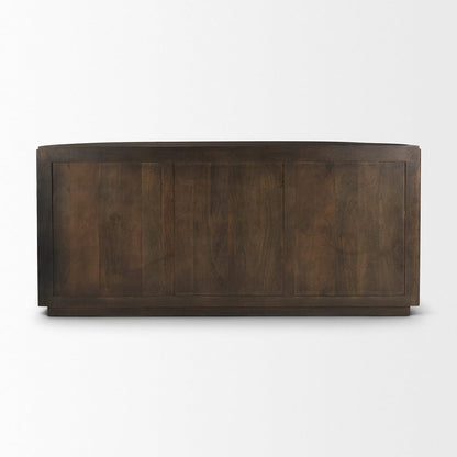 Mercana - Terra 72L x 18W x 32H Dark Brown Wood Fluted Sideboard - 69883 view 3