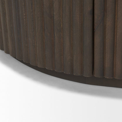 Mercana - Terra 72L x 18W x 32H Dark Brown Wood Fluted Sideboard - 69883 view 10