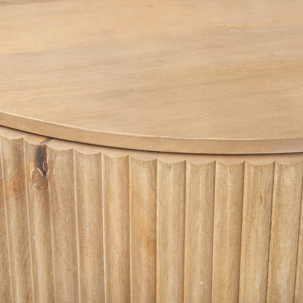 Mercana - Terra Fluted Light Brown Wood 2-Door Accent Cabinet - 69879 view 7