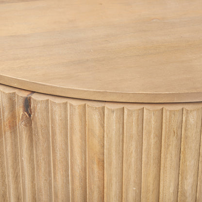 Mercana - Terra Fluted Light Brown Wood 2-Door Accent Cabinet - 69879 view 7