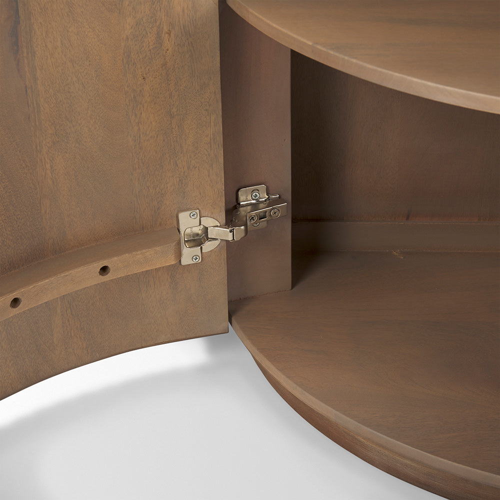 Mercana - Terra Fluted Light Brown Wood 2-Door Accent Cabinet - 69879 view 10