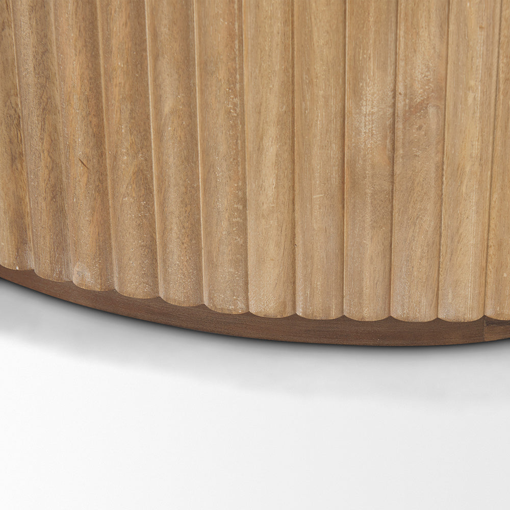 Mercana - Terra Fluted Light Brown Wood 2-Door Accent Cabinet - 69879 view 11