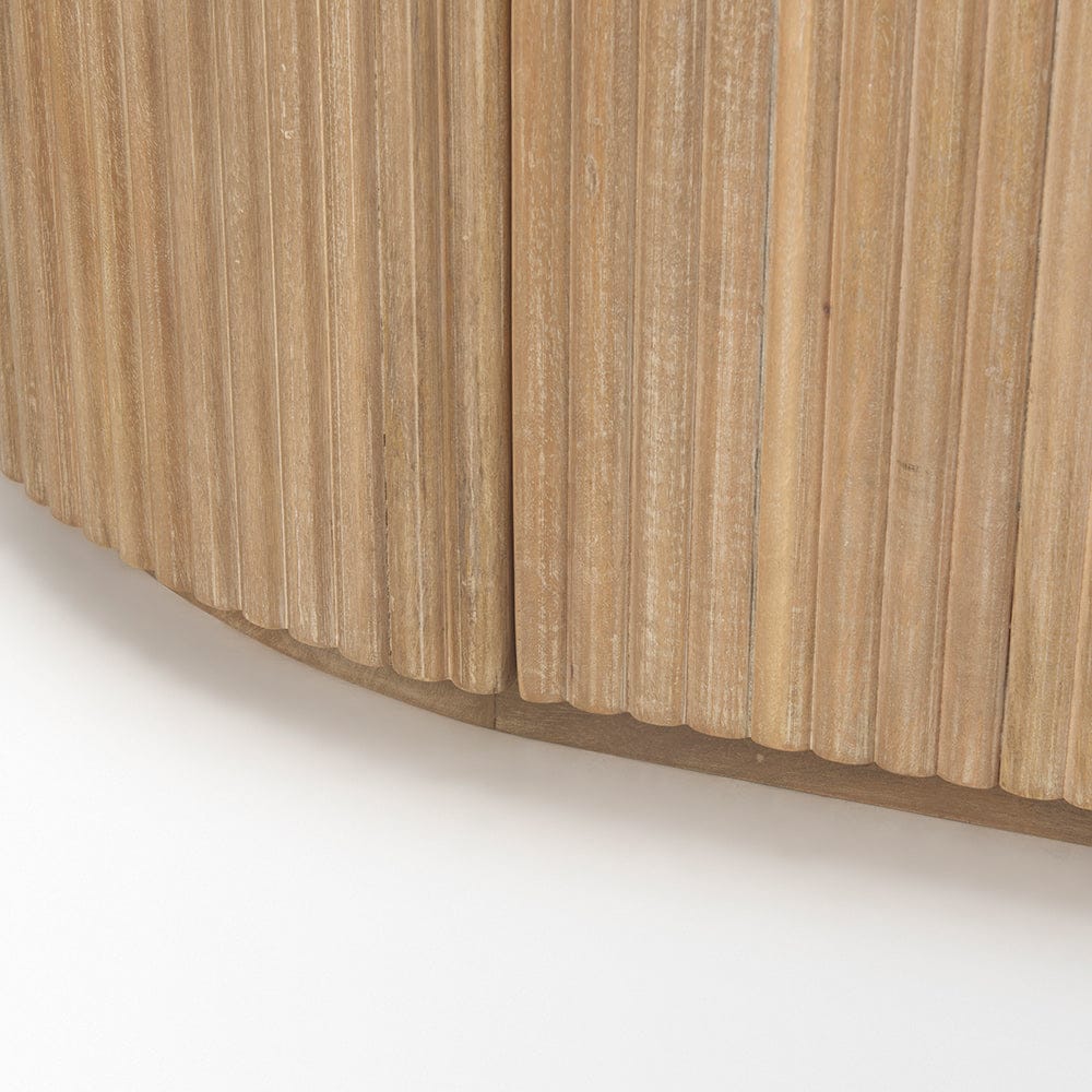 Mercana - Terra Light Brown Wood Fluted Sideboard - 69884 view 2