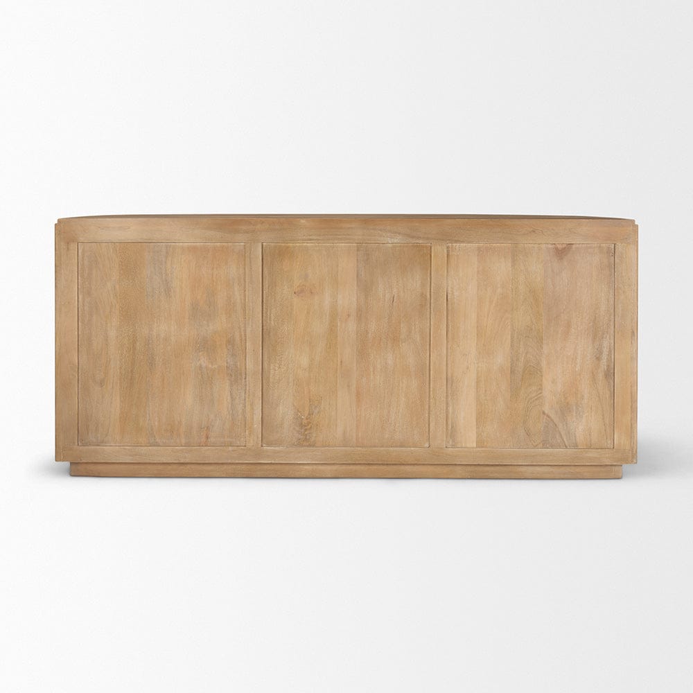 Mercana - Terra Light Brown Wood Fluted Sideboard - 69884 view 6