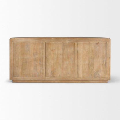 Mercana - Terra Light Brown Wood Fluted Sideboard - 69884 view 6
