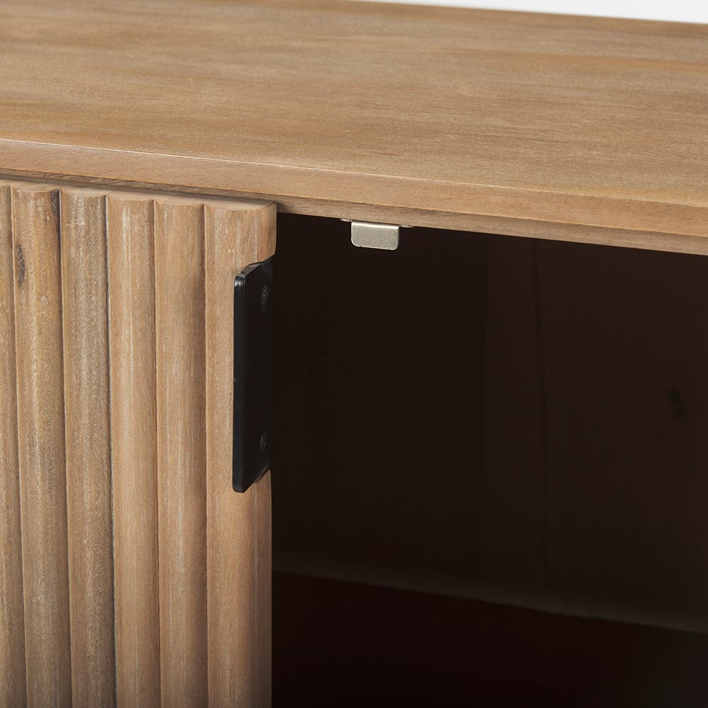 Mercana - Terra Light Brown Wood Fluted Sideboard - 69884 view 9