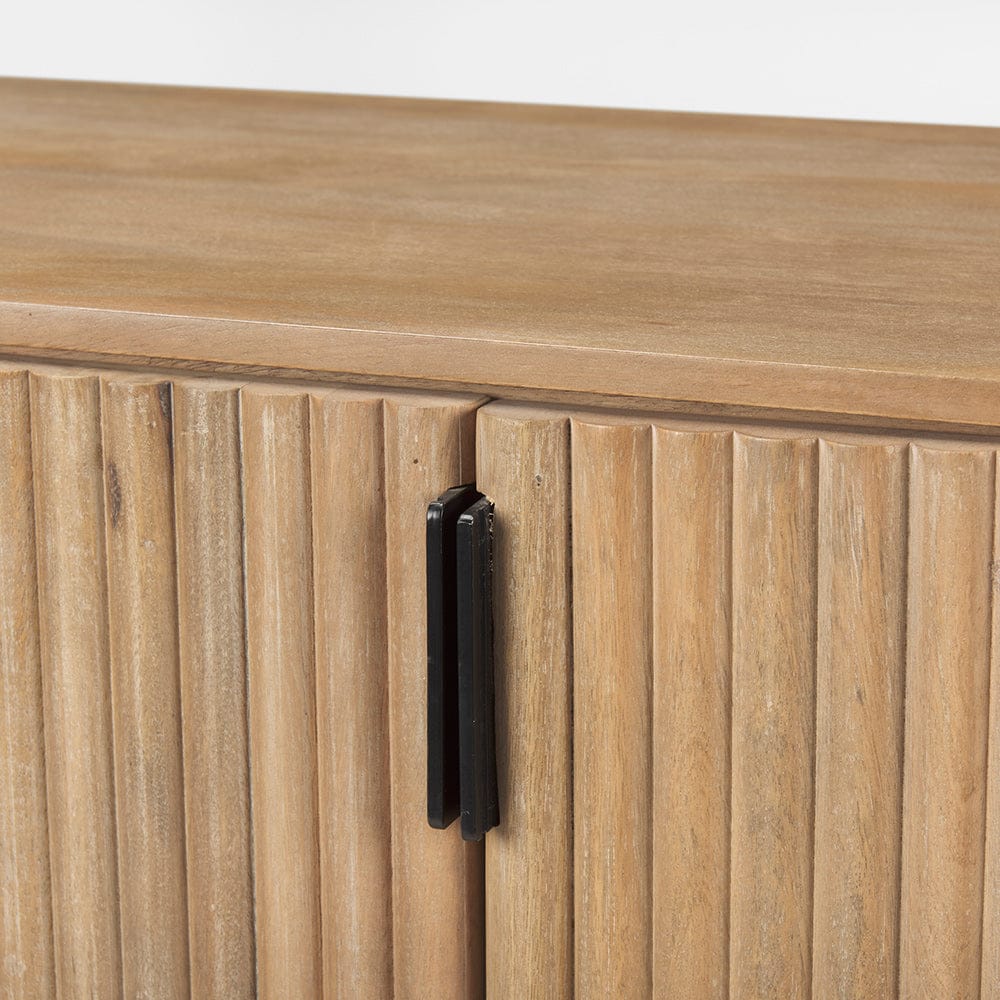 Mercana - Terra Light Brown Wood Fluted Sideboard - 69884 view 10