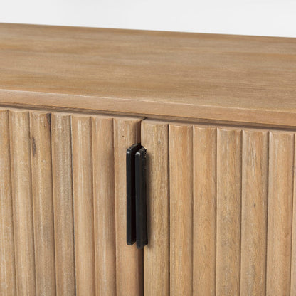 Mercana - Terra Light Brown Wood Fluted Sideboard - 69884 view 10