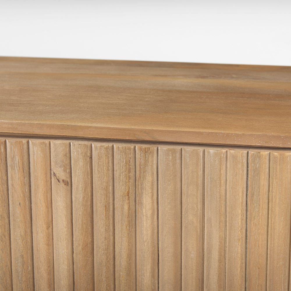 Mercana - Terra Light Brown Wood Fluted Sideboard - 69884 view 11