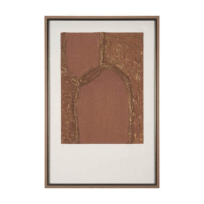 Mercana - Terracotta Arches I by Studio M a handmade Original Framed 3D Textured Artwork under Glass - 15201 view 1
