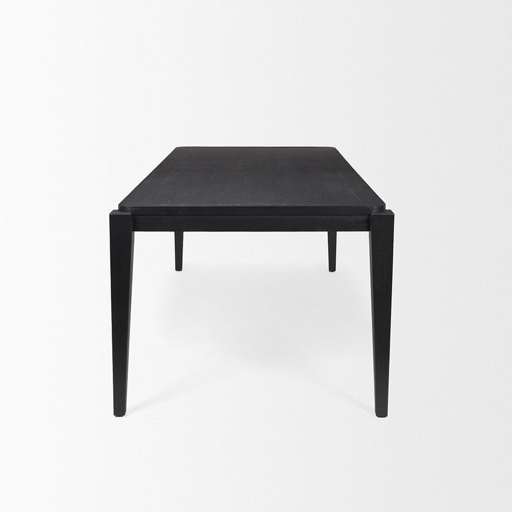 Mercana - Teva Black Wood Rectangular 92" Dining Table - 70862 view 3