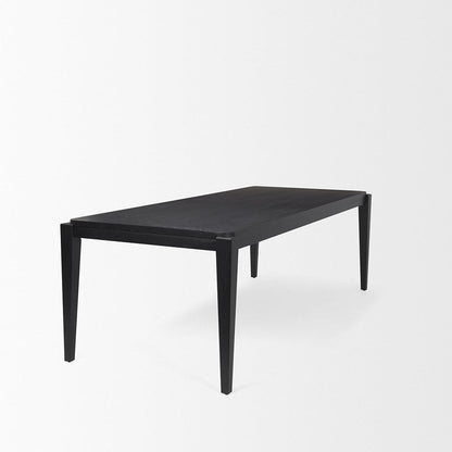 Mercana - Teva Black Wood Rectangular 92" Dining Table - 70862 view 4