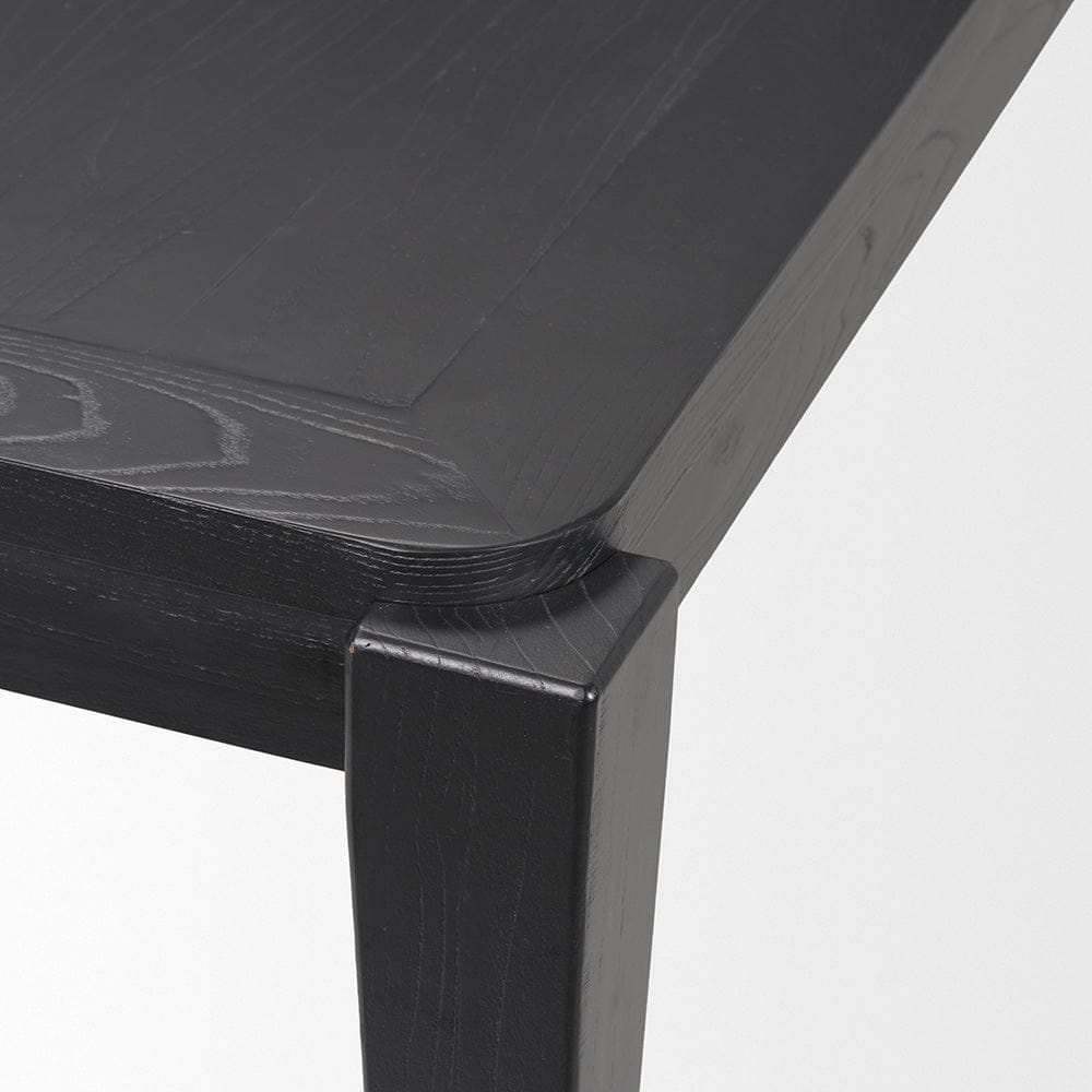 Mercana - Teva Black Wood Rectangular 92" Dining Table - 70862 view 6