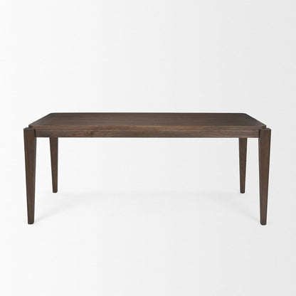 Mercana - Teva Dark Brown Wood Rectangular 72" Dining Table - 70863 view 2