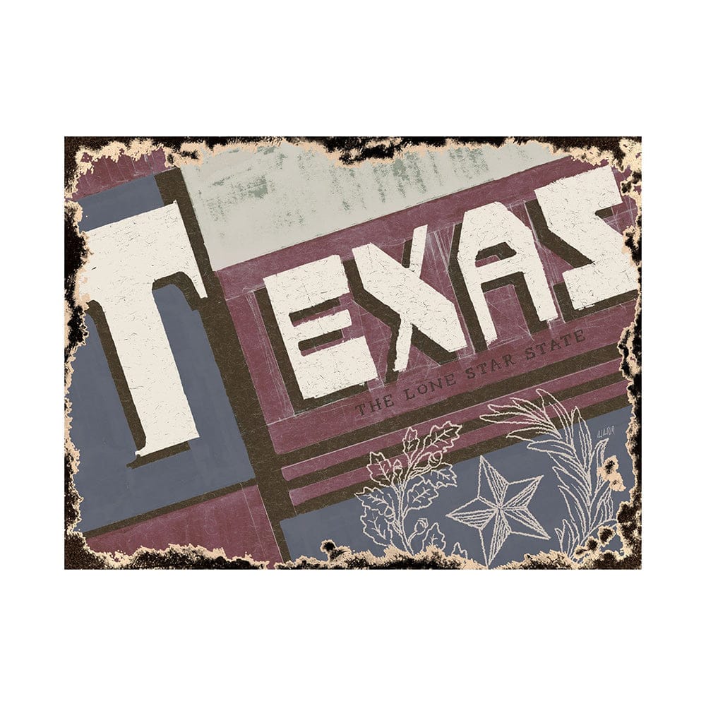 Mercana - Texas by Alarm a Hand Embellished Textured Canvas - 101636-L view 1