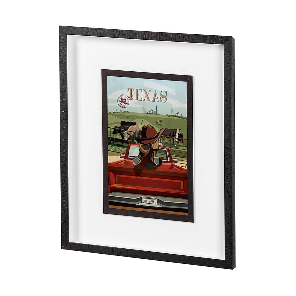 Mercana - Texas Go USA M by Mercana Studio a Framed Art Print Matted under Glass - 13733 view 2