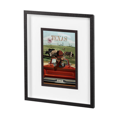 Mercana - Texas Go USA M by Mercana Studio a Framed Art Print Matted under Glass - 13733 view 2